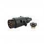 7 Pin Round European standard Trailer Socket Black materials Trailer Socket 12V Towbar Towing Socket