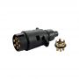 7 Pin Round European standard Trailer Socket Black materials Trailer Socket 12V Towbar Towing Socket