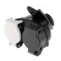 European Standard Trailer 13 Pin Plug to 12N/12S Sockets Adapter